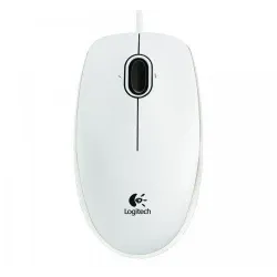 Mysz przewodowa Logitech B100 optyczna biała | PartsPC.pl