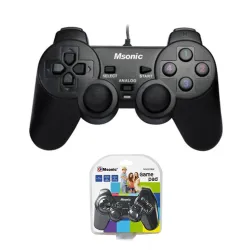 Gamepad przewodowy Msonic USB z funkcją wibracji | PartsPC.pl