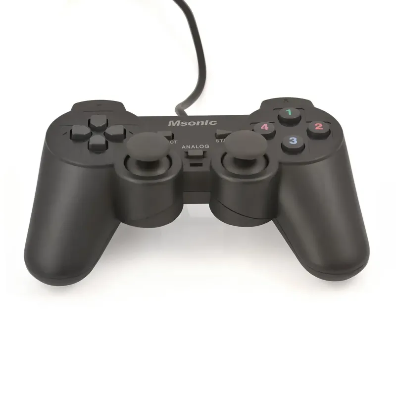 Gamepad przewodowy Msonic USB z funkcją wibracji | PartsPC.pl