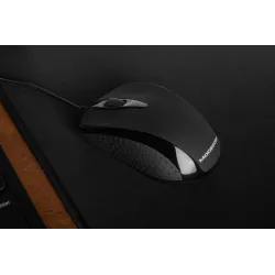 Mysz przewodowa Modecom MC-M4 optyczna czarna | PartsPC.pl