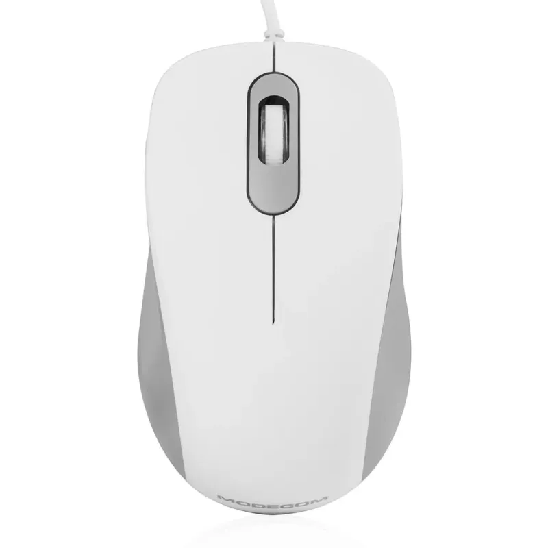 Mysz przewodowa Modecom MC-M10 optyczna biała | PartsPC.pl