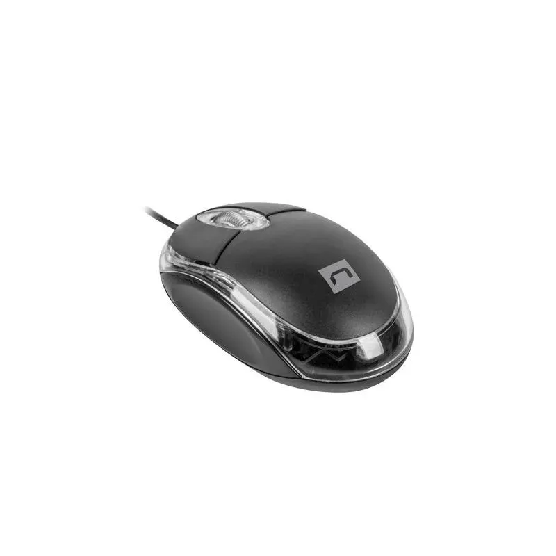 Mysz przewodowa Natec Vireo 2 optyczna 1000 DPI czarna | PartsPC.pl