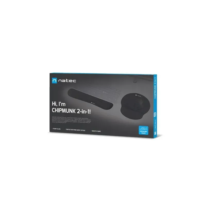 Podkładka pod mysz i Nadgarstek Natec Chimpunk 2-w-1 | PartsPC.pl