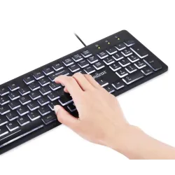 Klawiatura przewodowa Perixx PERIBOARD-317 podświetlana, | PartsPC.pl