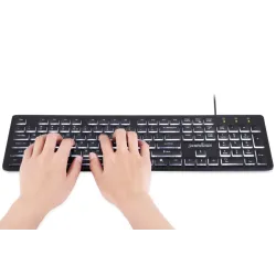 Klawiatura przewodowa Perixx PERIBOARD-317 podświetlana, | PartsPC.pl