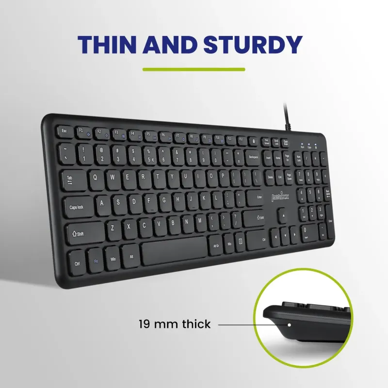 Klawiatura przewodowa Perixx PERIBOARD-210 scissor, | PartsPC.pl