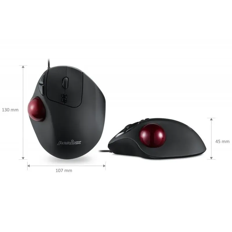 Mysz przewodowa Perixx PERIMICE 517 laserowa trackball | PartsPC.pl