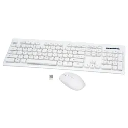 Zestaw bezprzewodowy klawiatura + mysz Rebeltec WHITERUN | PartsPC.pl