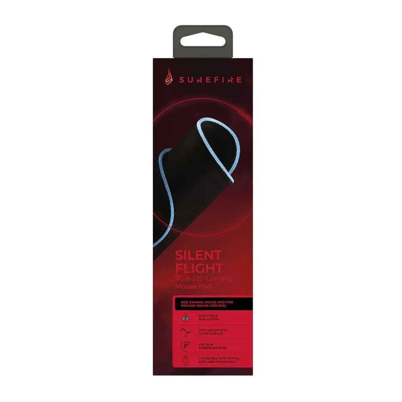 Podkładka pod mysz SureFire Silent Flight RGB-320 | PartsPC.pl