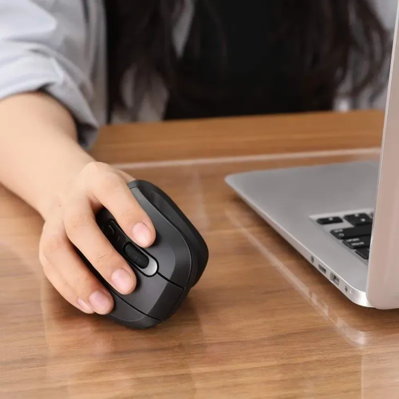 Mysz bezprzewodowa Techly 2.4GHz RF USB pionowa 3200dpi | PartsPC.pl