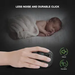 Mysz bezprzewodowa Techly 2.4GHz RF USB pionowa 3200dpi | PartsPC.pl