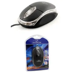 Mysz przewodowa Titanum 3D RAPTOR TM102K optyczna | PartsPC.pl