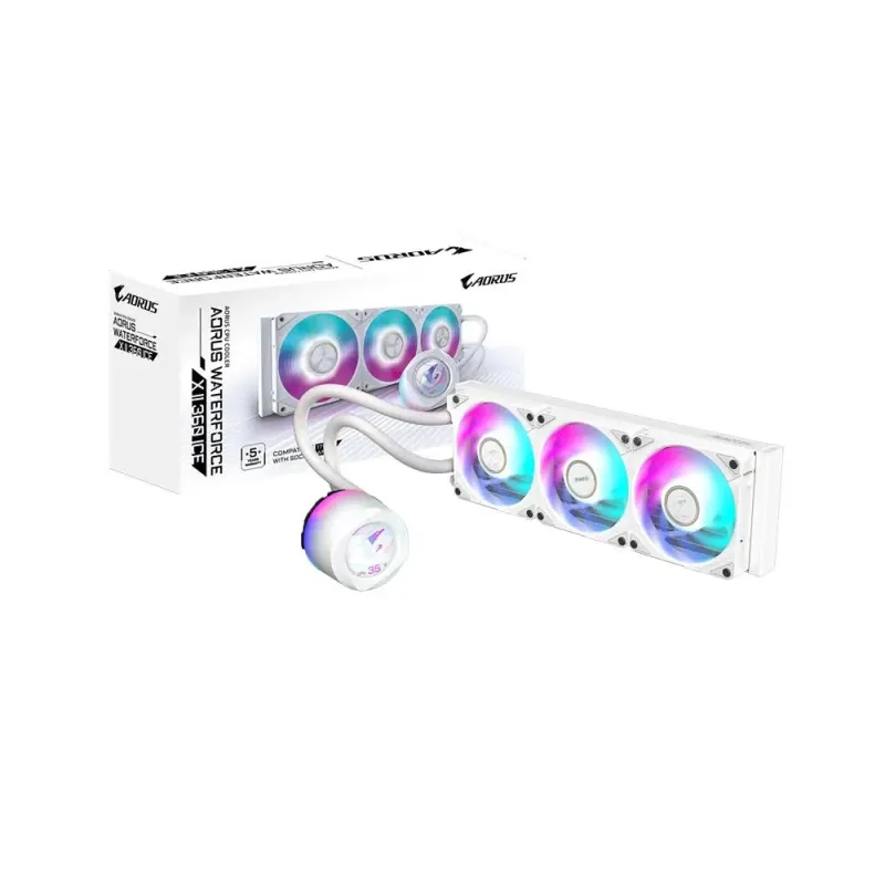 Chłodzenie wodne Gigabyte AORUS WATERFORCE X II 360 ICE | PartsPC.pl