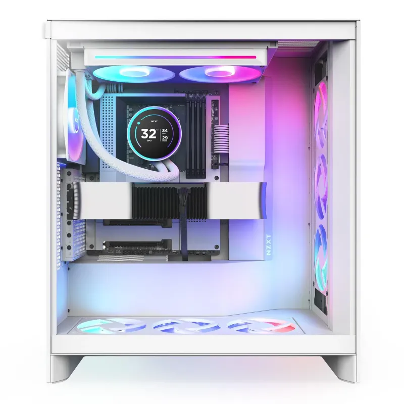 Chłodzenie wodne NZXT Kraken Elite 280 RGB V2 LCD białe | PartsPC.pl