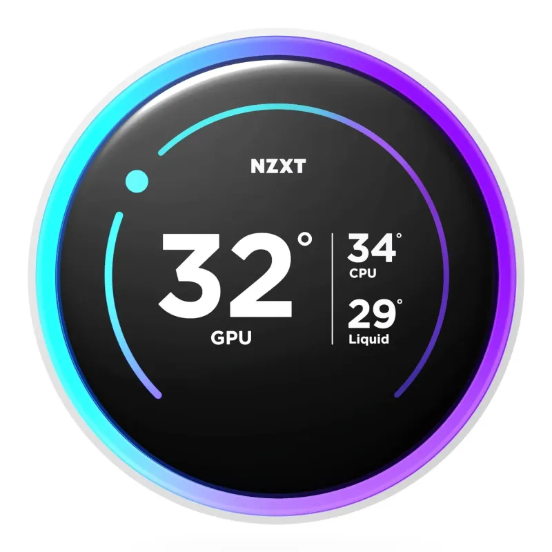 Chłodzenie wodne NZXT Kraken Elite 280 RGB V2 LCD białe | PartsPC.pl