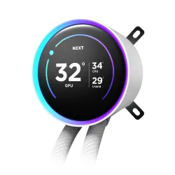 Chłodzenie wodne NZXT Kraken Elite 280 RGB V2 LCD białe | PartsPC.pl