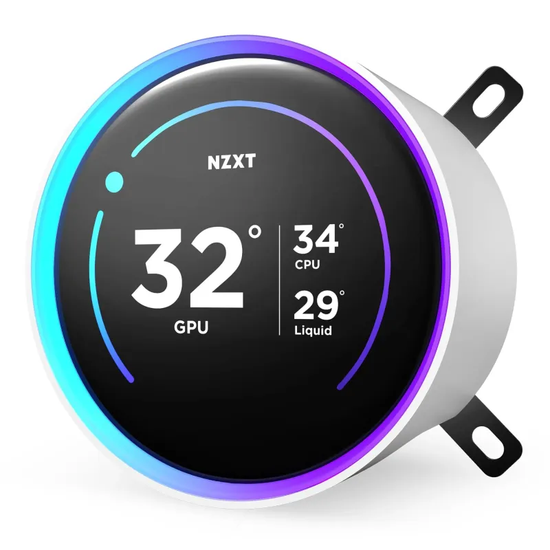 Chłodzenie wodne NZXT Kraken Elite 280 RGB V2 LCD białe | PartsPC.pl