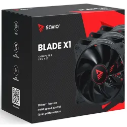 Wentylator SAVIO BLADE 3 x 120mm 4-pin PWM | PartsPC.pl