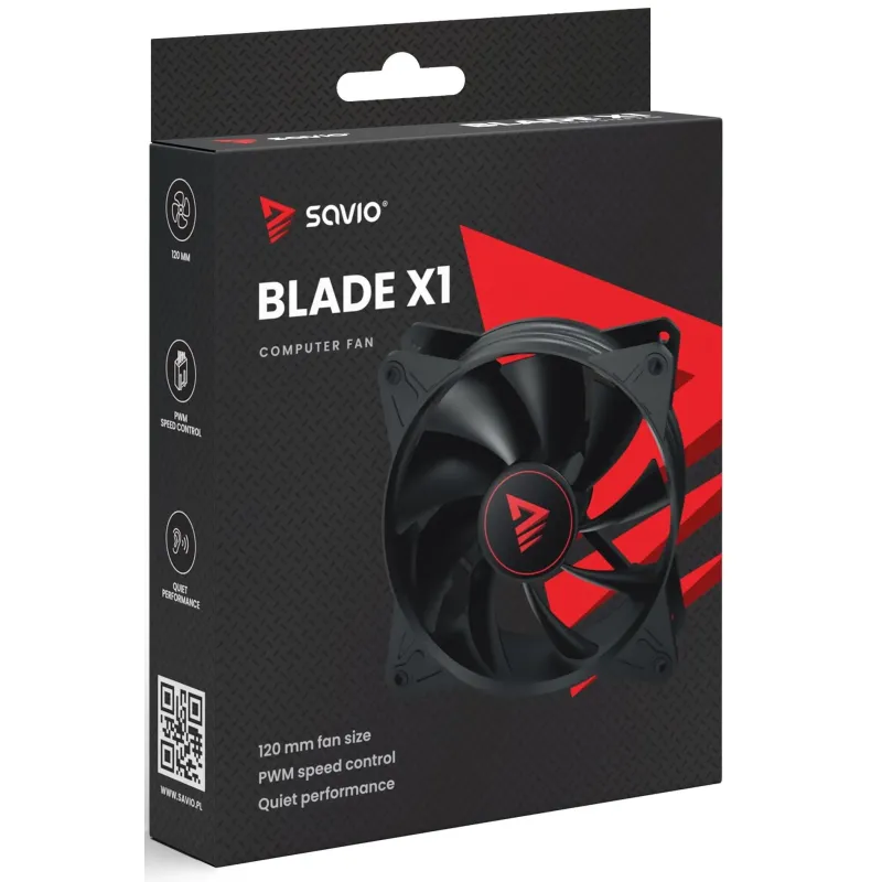Wentylator SAVIO BLADE 120mm 4-pin PWM | PartsPC.pl