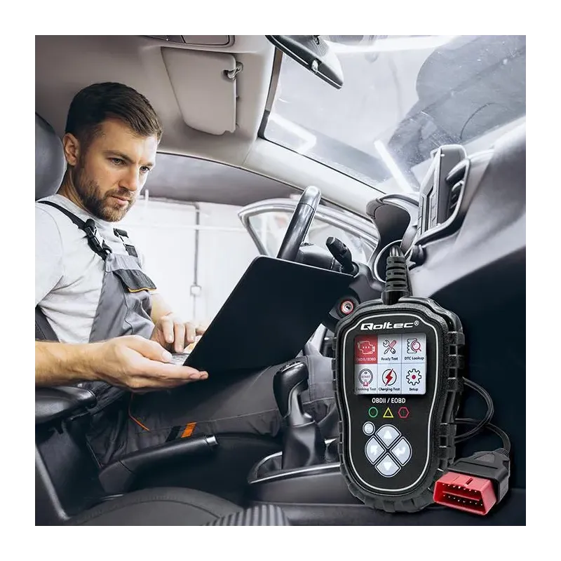 Tester cyfrowy Qoltec diagnostyczny ProLine | OBDII EOBD | PartsPC.pl