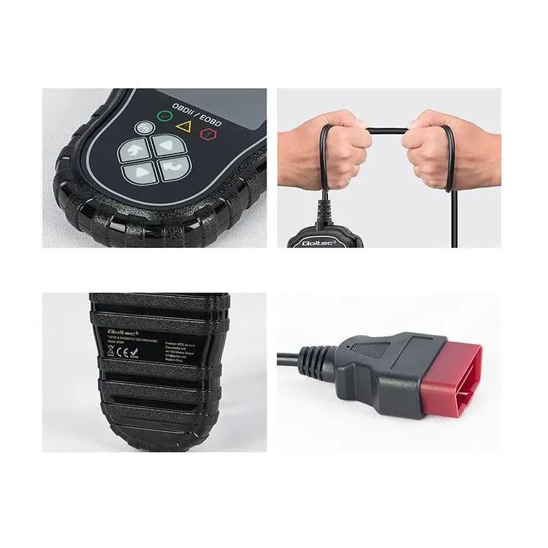 Tester cyfrowy Qoltec diagnostyczny ProLine | OBDII EOBD | PartsPC.pl