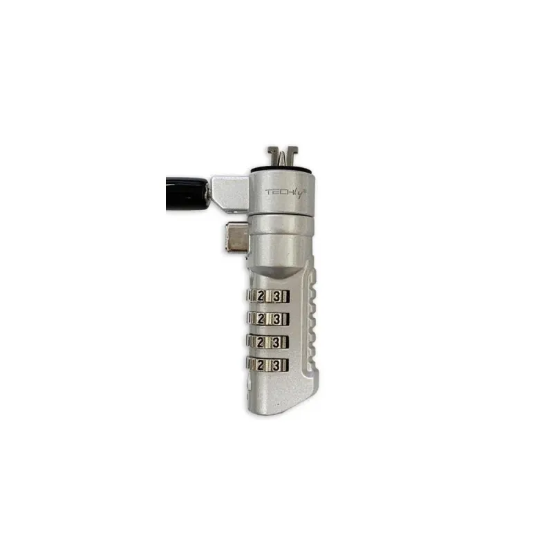 Linka zabezpieczająca do notebooka Techly Nano Slot 1,8m | PartsPC.pl