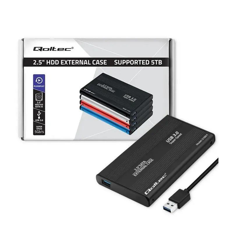 Obudowa Qoltec na dysk HDD/SSD 2.5" SATA3 | USB 3.0 | | PartsPC.pl
