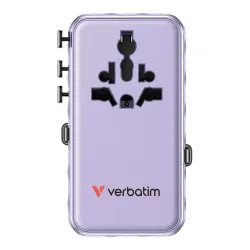 Adapter podróżny Verbatim Charge 'n' Travel GaN III | PartsPC.pl