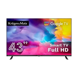Telewizor Kruger&Matz 43" FHD Google TV, DVB-T2/S2/T/C | PartsPC.pl