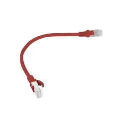 Patchcord Lanberg UTP kat.5e 0,25m czerwony | PartsPC.pl