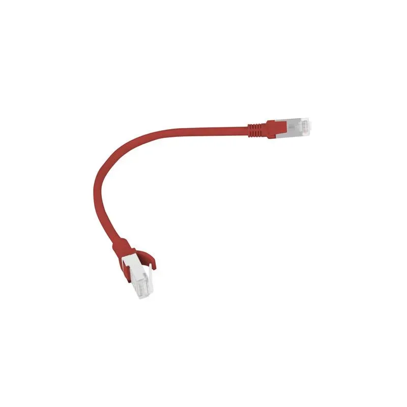 Patchcord Lanberg UTP kat.5e 0,25m czerwony | PartsPC.pl