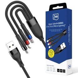 Kabel USB 3mk Hyper Cable N-SERIES 3-in-1 A to | PartsPC.pl