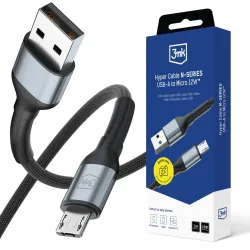 Kabel USB 3mk Hyper Cable N-SERIES USB-A to Micro 12W | PartsPC.pl