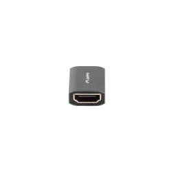Adapter Lanberg HDMI(F)- HDMI(F) 8K beczka srebrna | PartsPC.pl