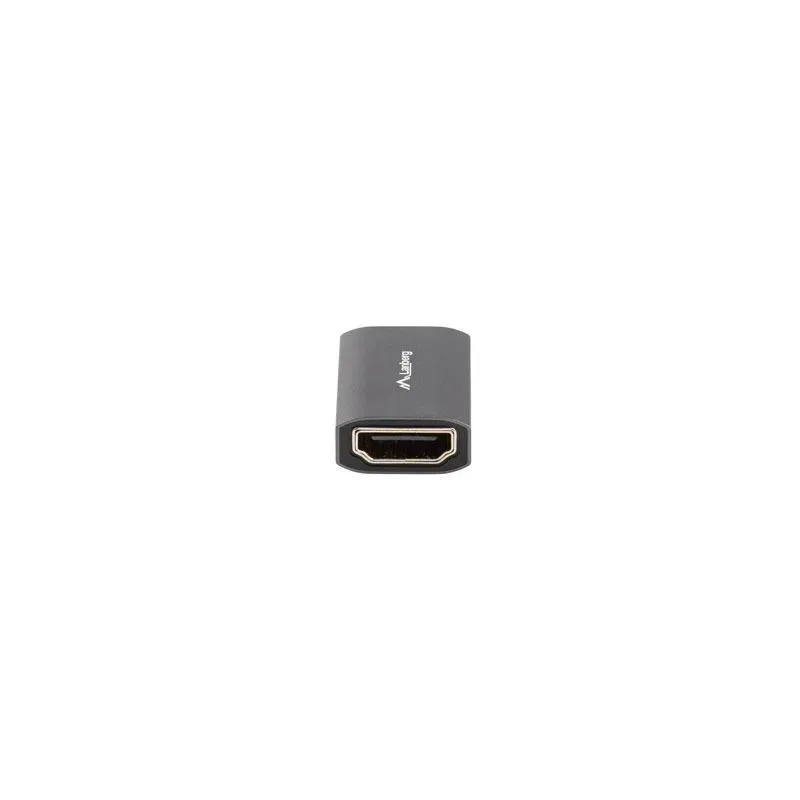 Adapter Lanberg HDMI(F)- HDMI(F) 8K beczka srebrna | PartsPC.pl