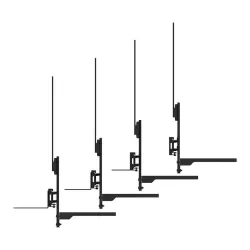 Zestaw półki na videobar i laptop Neomounts AV60-500BL | PartsPC.pl