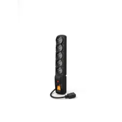 Listwa przeciwprzepięciowa Acar F5 IEC 1,5m czarna | PartsPC.pl