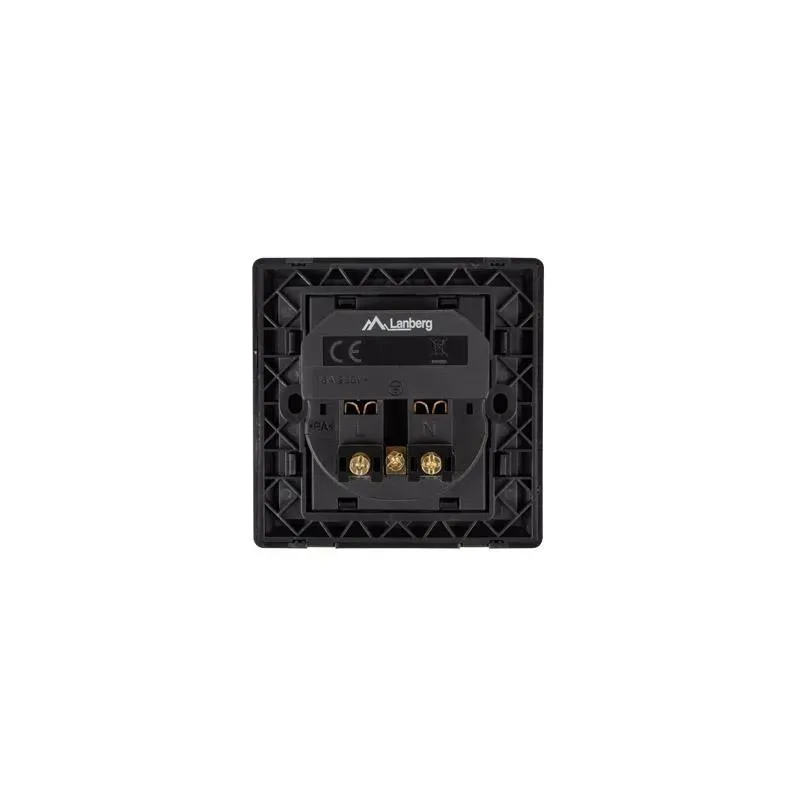 Gniazdo podtynkowe Lanberg 230V pojedyncze + 2x USB 2.1 | PartsPC.pl