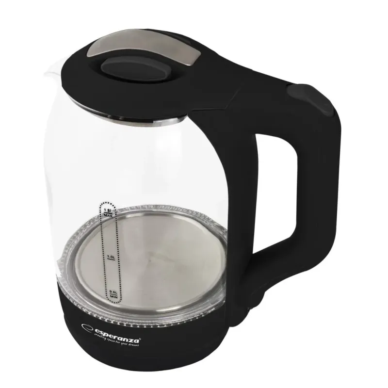 Czajnik elektryczny Esperanza Yukon EKK025K 1,7 l czarny | PartsPC.pl