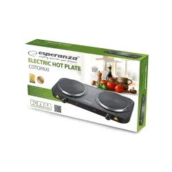 Kuchenka elektryczna Esperanza "Cotopaxi" czarna EKH010K | PartsPC.pl