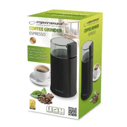 Młynek do kawy Esperanza "Espresso" czarny | PartsPC.pl