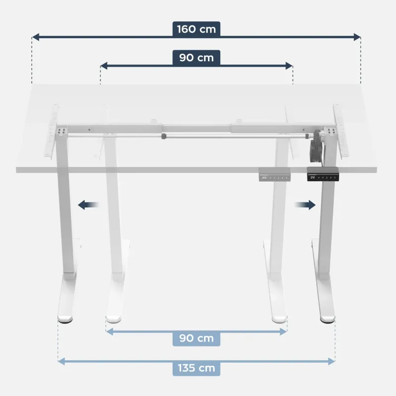 Stelaż elektryczny biurka Mark Adler Xeno 2.1 White | PartsPC.pl