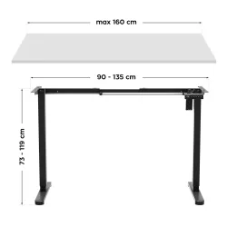 Stelaż elektryczny biurka Mark Adler Xeno 2.1 Black | PartsPC.pl