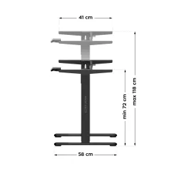 Stelaż elektryczny biurka Mark Adler Xeno 4.1 Black | PartsPC.pl