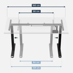 Stelaż elektryczny biurka Mark Adler Xeno 4.1 Black | PartsPC.pl