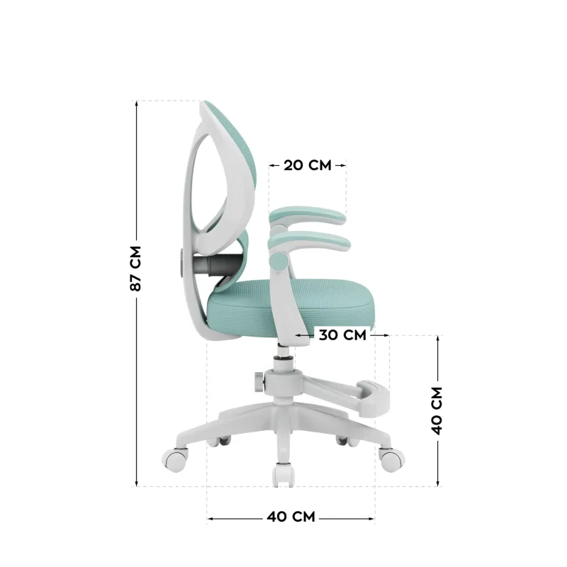 Fotel regulowany dla dziecka Mark Adler Junior 4.5 Mint | PartsPC.pl