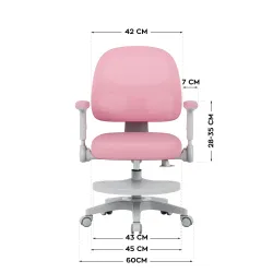 Fotel regulowany dla dziecka Mark Adler Junior 5.0 Pink | PartsPC.pl