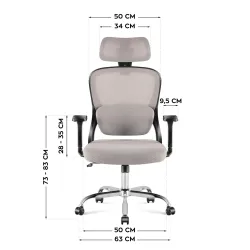 Fotel biurowy Mark Adler Manager 3.2 Grey | PartsPC.pl