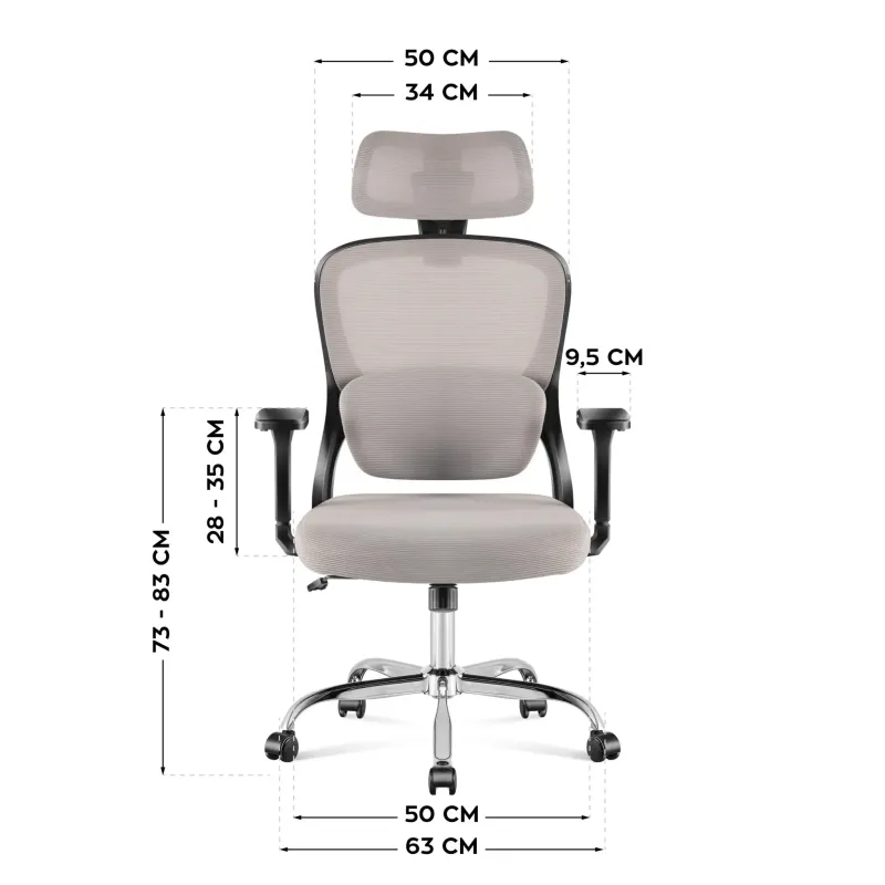 Fotel biurowy Mark Adler Manager 3.2 Grey | PartsPC.pl