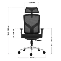 Fotel ergonomiczny Mark Adler Manager 3.3 Black | PartsPC.pl
